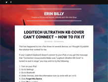 Tablet Screenshot of erinbilly.com